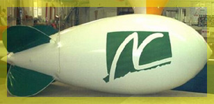 14ft American made blimp with logo - $1021.00. Hundreds of American made blimps ready to ship today.